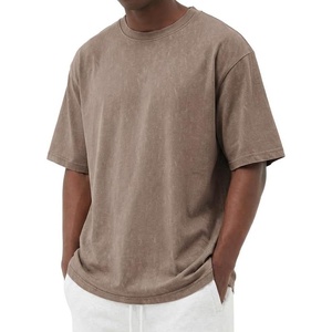 image:imageCOOFANDY Mens Cotton TShirts Oversized Shirt Short Sleeves Streetwear Loose Fit Summer Tee Tops Washed Basic Unisex ShirtsKhaki