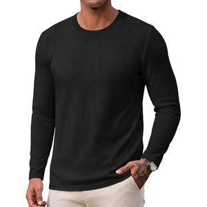 image:imageCOOFANDY Mens Long Sleeve Tee Shirts Crew Neck T Shirts Casual Basic Tees Soft Lightweight Pullover ShirtsAblack