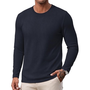 image:imageCOOFANDY Mens Long Sleeve Tee Shirts Crew Neck T Shirts Casual Basic Tees Soft Lightweight Pullover ShirtsDark Blue