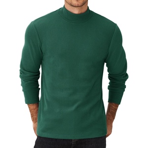 image:imageCOOFANDY Mens Mock Turtleneck Sweater Long Sleeve Half Neck Pullover Thermal Casual Ribbed High Neck Pullover SweaterDark Green