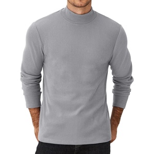 image:imageCOOFANDY Mens Mock Turtleneck Sweater Long Sleeve Half Neck Pullover Thermal Casual Ribbed High Neck Pullover SweaterGray