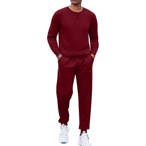 image:imageCOOFANDY Mens Tracksuit 2 Piece Long Sleeve Pullover Jogging Track Suit Athletic Casual SweatsuitRed