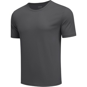 image:imageCOOFANDY Mens Workout TShirts 3 Pack Quick Dry Moisture Wicking Athletic Shirts Crew Neck T ShirtsZdark Grey