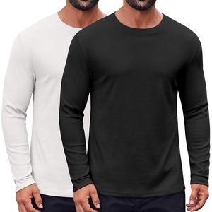 image:imageCOOFANDY Thermal Shirts for Men Heavyweight Long Sleeve T Shirt Casual Basic Shirts Stretch Crew Neck UndershirtsBlackwhite