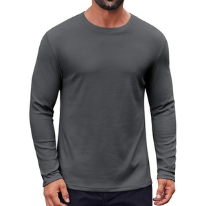 image:imageCOOFANDY Thermal Shirts for Men Heavyweight Long Sleeve T Shirt Casual Basic Shirts Stretch Crew Neck UndershirtsGrey