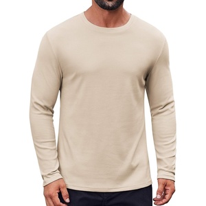 image:imageCOOFANDY Thermal Shirts for Men Heavyweight Long Sleeve T Shirt Casual Basic Shirts Stretch Crew Neck UndershirtsKhaki