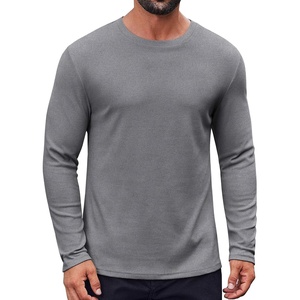 image:imageCOOFANDY Thermal Shirts for Men Heavyweight Long Sleeve T Shirt Casual Basic Shirts Stretch Crew Neck UndershirtsLight Grey