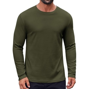 image:imageCOOFANDY Thermal Shirts for Men Heavyweight Long Sleeve T Shirt Casual Basic Shirts Stretch Crew Neck UndershirtsOlive Green