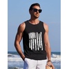 image:imageCOOFANDY Mens Beach Tank Tops Summer Cotton Sleeveless Graphic T Shirts Palm Tree Casual Vacation Muscle TankBlackamerican Flag