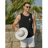 image:imageCOOFANDY Mens Beach Tank Tops Summer Cotton Sleeveless Graphic T Shirts Palm Tree Casual Vacation Muscle TankBlackcoconut