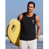 image:imageCOOFANDY Mens Beach Tank Tops Summer Cotton Sleeveless Graphic T Shirts Palm Tree Casual Vacation Muscle TankBlackcoconut