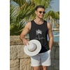 image:imageCOOFANDY Mens Beach Tank Tops Summer Cotton Sleeveless Graphic T Shirts Palm Tree Casual Vacation Muscle TankBlackcoconut Tree