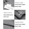 image:imageCOOFANDY Mens Cotton Linen Button Down Shirts Long Sleeve Casual Summer Beach Shirts for Men1 Light Grey