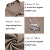 image:imageCOOFANDY Mens Cotton Linen Button Down Shirts Long Sleeve Casual Summer Beach Shirts for MenCamel