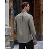 image:imageCOOFANDY Mens Cotton Oxford Shirt Long Sleeve Dress Shirt Button Down Work Casual Shirts with PocketArmy Green