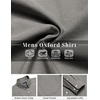 image:imageCOOFANDY Mens Cotton Oxford Shirt Long Sleeve Dress Shirt Button Down Work Casual Shirts with PocketArmy Green