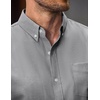 image:imageCOOFANDY Mens Cotton Oxford Shirt Long Sleeve Dress Shirt Button Down Work Casual Shirts with PocketDark Grey