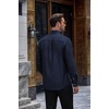 image:imageCOOFANDY Mens Cotton Oxford Shirt Long Sleeve Dress Shirt Button Down Work Casual Shirts with PocketNavy Blue