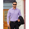 image:imageCOOFANDY Mens Dress Shirts Long Sleeve Business Casual Button Down Shirts Regular Fit Formal ShirtsPurple