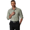 image:imageCOOFANDY Mens Formal Dress Shirt Hidden Button Front Wrinkle Free Shirt Regular Fit Stretch Business Casual Shirts01sage Green