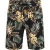 image:imageCOOFANDY Mens Hawaiian Matching Set Summer Beach 2 Piece Outfits Flower Button Down Shirts and Shorts Vacation OutfitsBlack  Flower
