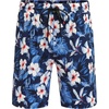image:imageCOOFANDY Mens Hawaiian Matching Set Summer Beach 2 Piece Outfits Flower Button Down Shirts and Shorts Vacation OutfitsNavy Blue  Flowers