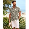 image:imageCOOFANDY Mens Hawaiian Shirt Short Sleeve Button Down Shirts Tropical Summer Beach Shirts Casual Floral Aloha ShirtsLight Yellow Leaves