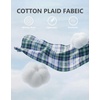 image:imageCOOFANDY Mens Long Sleeve Button Down Shirts Wrinkle Free Dress Shirts Slim Fit Cotton Plaid ShirtBlack Blue Plaid