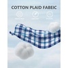 image:imageCOOFANDY Mens Long Sleeve Button Down Shirts Wrinkle Free Dress Shirts Slim Fit Cotton Plaid ShirtBlue Gingham