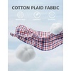 image:imageCOOFANDY Mens Long Sleeve Button Down Shirts Wrinkle Free Dress Shirts Slim Fit Cotton Plaid ShirtBlue Red Gingham