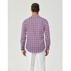 image:imageCOOFANDY Mens Long Sleeve Button Down Shirts Wrinkle Free Dress Shirts Slim Fit Cotton Plaid ShirtBlue Red Gingham