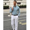 image:imageCOOFANDY Mens Long Sleeve Button Down Shirts Wrinkle Free Dress Shirts Slim Fit Cotton Plaid ShirtGreen Yellow Plaid