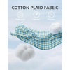 image:imageCOOFANDY Mens Long Sleeve Button Down Shirts Wrinkle Free Dress Shirts Slim Fit Cotton Plaid ShirtGreen Yellow Plaid