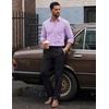 image:imageCOOFANDY Mens Long Sleeve Button Down Shirts Wrinkle Free Dress Shirts Slim Fit Cotton Plaid ShirtRed Blue Gingham