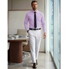 image:imageCOOFANDY Mens Long Sleeve Button Down Shirts Wrinkle Free Dress Shirts Slim Fit Cotton Plaid ShirtRed Blue Gingham