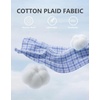 image:imageCOOFANDY Mens Long Sleeve Button Down Shirts Wrinkle Free Dress Shirts Slim Fit Cotton Plaid ShirtSky Blue Gingham