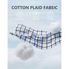 image:imageCOOFANDY Mens Long Sleeve Button Down Shirts Wrinkle Free Dress Shirts Slim Fit Cotton Plaid ShirtWhite Yellow Plaid