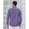 image:imageCOOFANDY Mens Long Sleeve Plaid Button Down Cotton Wrinkle Free Dress ShirtBlue Khaki Plaid