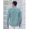 image:imageCOOFANDY Mens Long Sleeve Plaid Button Down Cotton Wrinkle Free Dress ShirtBlue Yellow Plaid