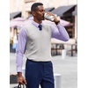 image:imageCOOFANDY Mens Long Sleeve Plaid Button Down Cotton Wrinkle Free Dress ShirtLight Purple Plaid