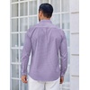 image:imageCOOFANDY Mens Long Sleeve Plaid Button Down Cotton Wrinkle Free Dress ShirtWhite Red Plaid