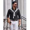 image:imageCOOFANDY Mens Oxford Shirts Long Sleeve Casual Button Down Shirt Untucked Business Dress ShirtsBlack