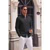 image:imageCOOFANDY Mens Oxford Shirts Long Sleeve Casual Button Down Shirt Untucked Business Dress ShirtsBlack