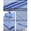 image:imageCOOFANDY Mens Oxford Shirts Long Sleeve Casual Button Down Shirt Untucked Business Dress ShirtsBlue