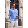 image:imageCOOFANDY Mens Oxford Shirts Long Sleeve Casual Button Down Shirt Untucked Business Dress ShirtsBlue