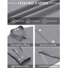 image:imageCOOFANDY Mens Oxford Shirts Long Sleeve Casual Button Down Shirt Untucked Business Dress ShirtsDark Grey