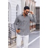image:imageCOOFANDY Mens Oxford Shirts Long Sleeve Casual Button Down Shirt Untucked Business Dress ShirtsDark Grey