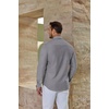image:imageCOOFANDY Mens Oxford Shirts Long Sleeve Casual Button Down Shirt Untucked Business Dress ShirtsDark Grey