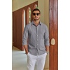 image:imageCOOFANDY Mens Oxford Shirts Long Sleeve Casual Button Down Shirt Untucked Business Dress ShirtsDark Grey