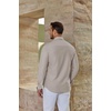 image:imageCOOFANDY Mens Oxford Shirts Long Sleeve Casual Button Down Shirt Untucked Business Dress ShirtsKhaki